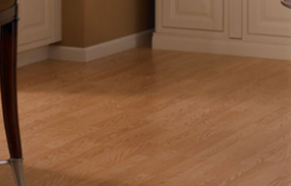 Beige laminate flooring
