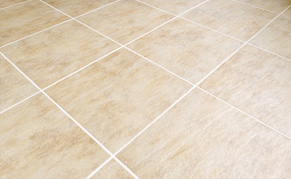 Beige tile flooring